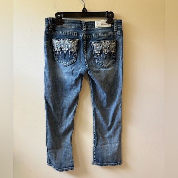 Grace Blue Ankle Cropped Jeans - Picture 9 of 10